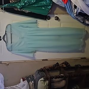 Vintage sears brand light blue chiffon robe size32/34- medium 5 for 25.00
